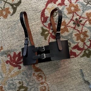 Steampunk PU Leather Strappy Corset Harness Adjustable Shoulder Strap